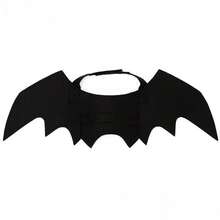 1pc Trending Halloween Felt Pet Bat Wings Costume, Funny Outfit For Cats Dogs Small Pets, Pet Apparel - Black - View 5