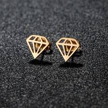1对不锈钢几何三角形耳环 简约首饰耳环 - GED060 - 查看 14