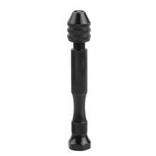 Máy khoan cầm tay mini bằng nhôm với đầu kẹp không cần chìa khóa, mũi khoan xoắn bằng thép HSS, dụng cụ khoan gỗ, máy khoan cầm tay thủ công. - A - Xem 10