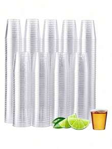 Ly sâm panh trong suốt tái sử dụng 1oz, ly rượu vang, ly cocktail, ly chúc mừng đám cưới, thích hợp cho năm mới, Giáng sinh, tiệc tùng, đám cưới, sinh nhật, Ngày lễ tình nhân, tựu trường và các sự kiện lớn khác. - Xem 13