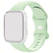 Dây đeo đồng hồ thay thế bằng silicon mềm chống nước, kích thước 38mm/40mm/41mm/42mm/44mm/45mm/49mm, được thiết kế dành cho nữ, tương thích với các dòng Series 9/8/7/6/5/4/3/2/1/SE/Ultra/Ultra 2 (Chỉ bao gồm dây đeo, không kèm đồng hồ) - Nhiều màu - Xem 8