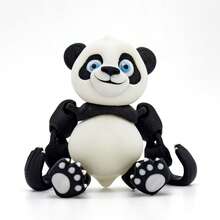 3D Printed Panda Toy, Multi-Color, Portable And Compact, Suitable For Home And Office Desk Decor, Ideal Gift For Halloween, Thanksgiving, Christmas And Daily Life - Panda - View 7