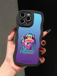 Ốp lưng điện thoại Paul Frank chính hãng, chất liệu TPU, họa tiết sóng biển, bảo vệ toàn thân khỏi va đập với hình mặt khỉ và camera, họa tiết chữ chuyển sắc hình khỉ vận động viên, mới, phù hợp với 13/14/15/16/17 Pro Max. - Nhiều màu - Xem 2