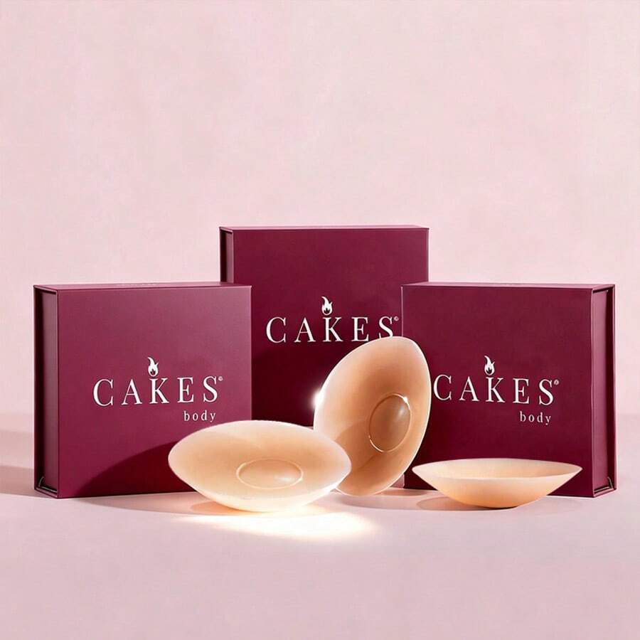 Sticky CAKES Circles Trio Set - The "Sticky Not Icky" Circles Nipple Covers Designed For Deep Vees And Swim - 薄款 - 查看 1