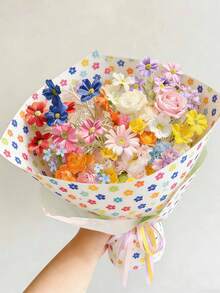 1/3/4/5/8支仿真波斯菊 - 波西米亚雏菊花束，四季皆宜的家居装饰，夏季婚礼和秋季感恩节餐桌摆饰，不褪色人造菊花，适用于餐桌/摄影派对套装 - 彩色 - 查看 2