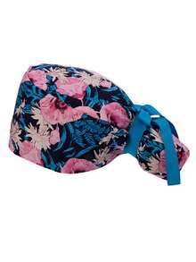 Adjustable Women's Surgical Cap, Ponytail Surgical Cap With Button And Ribbon Tie, Suitable For Nurses On Valentine's Day - Multicolor - View 10