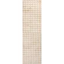 Jeni Beige 2'6" x 6' Solid Faux Rabbit Fluffy and Cozy High Traffic Stain Resistant Easy Clean Durable Washable Runner for Bedroom Living Room Dining Den Foyer Entryway - Eres beige - Ver 6