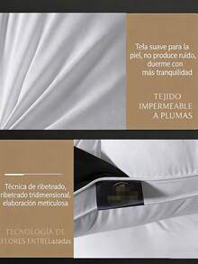 2PZ/1PZ Almohada de cuello, almohada ortopédica, almohada pan, bordado premium, almohada 3D, microfibra suave, no colapsa, núcleo alto bajo, 70x45cm, almohada para huéspedes, cómoda para dormir Soporte Ergonómico 70x45cm, Cómoda para Dormir, Ideal para Huéspedes, Uso en Casa y Cama. - Gris Oscuro - Ver 10