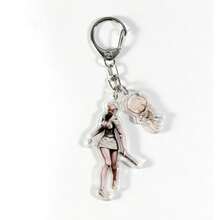 Llavero acrílico con tema de enfermera y Pyramid Head de juego de terror, regalo para fanáticos de películas y juegos, accesorio decorativo para bolsos y llaves - 1 pieza - Ver 8