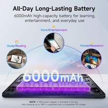 Qetupa Android 15 平板電腦，10.1 吋高畫質 IPS 螢幕，A523 八核心 2.0GHz CPU，4GB RAM，64GB/128GB ROM 儲存空間，高畫質 (1280x800) IPS 觸控螢幕，5MP 前置鏡頭與 13MP 後置鏡頭 - 黑色 - 查看 5