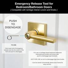 Interior Bedroom Bathroom Emergency Door Lock Key Pin 5-Pack - 1 - View 3