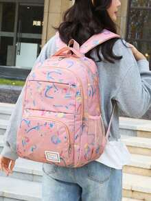 Nuevo conjunto de mochila minimalista, versátil y cómoda de gran capacidad y multifunción, ideal para la temporada de regreso a clases/graduación - Multicolor - Ver 5