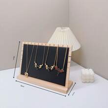 1 chiếc giá đỡ trưng bày dây chuyền bằng tre và gỗ có thể tháo rời, giá treo trang sức dây chuyền quai xanh, phụ kiện chụp ảnh trưng bày dây chuyền. - Nhiều màu - Xem 10