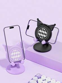 卡通创意可折叠旋转桌面手机支架，便携式可爱旋转折叠手机支架 - 彩色 - 查看 1