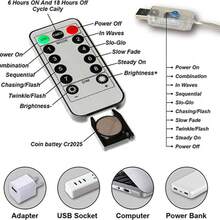 1件 3/6/10米 USB供電 8種燈光模式 透明球串燈 附遙控器，適用於室內家居裝飾、女孩房裝飾、牆面裝飾、戶外露台裝飾、婚禮派對節日裝飾、LED仙女燈、露營帳篷裝飾燈 - 氣泡球 - 查看 10