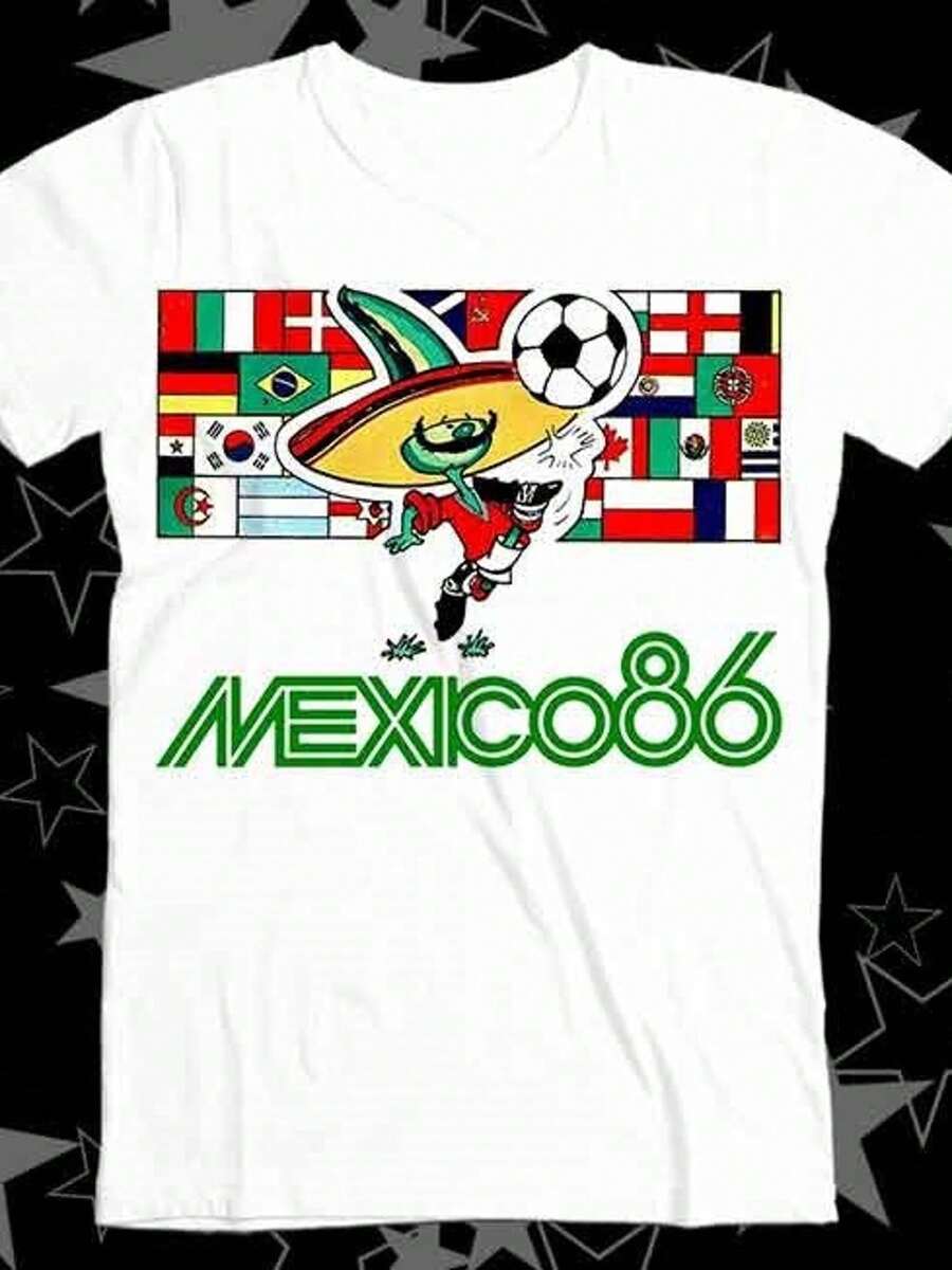 Fußball-WM 1986 In Mexiko – Fußball Der 80er Und 90er Jahre – Argentinische Flagge – Bestseller – Beliebtes T-Shirt – 501 - White - View 1