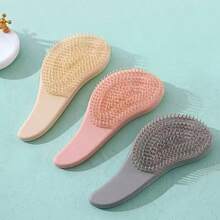 1Pc Marble Texture Hair Comb, Soft Tooth Anti-Freeze Plastic Detangler Brush, INS Style Mini Styling Comb, Ball Tip Smooth Hair Comb, Portable Travel Hairdressing Tool, Essential For Back To School & Vacation, Women Hair Accessories, Edge Control Brush, Curly Hair Styling Comb, Salon Barber Hairdressing Supplies, Multifunctional Daily Hair Care Comb For Ladies - Comb - View 7