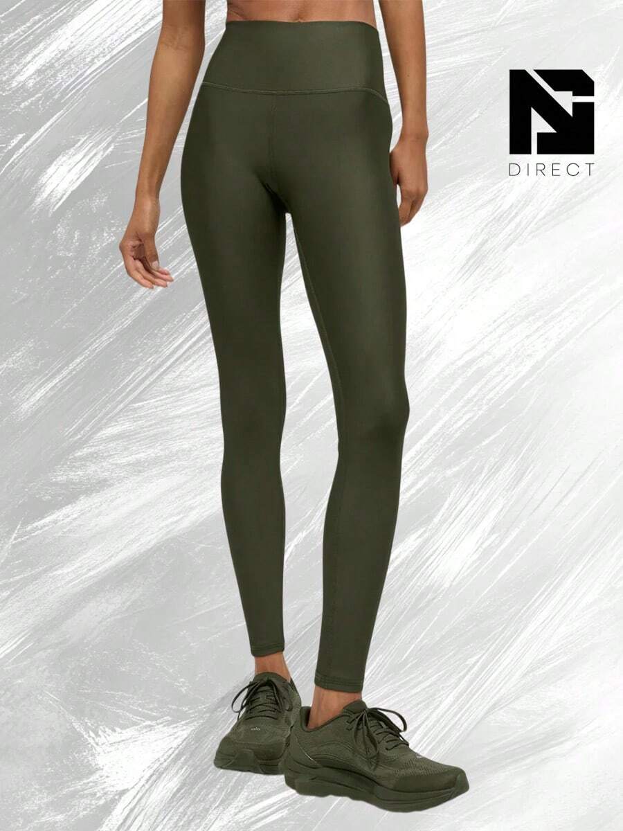 7/8 High-Waist Airlift Legging - Green Olive - View 1