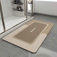 Silica Gel Bath Mat, Quick Dry Non-Slip Bathroom Mat, Super Absorbent Bathroom Carpet Mat, Instant Dry Bath Mat, Kitchen Sink Front Carpet, Shower Area - (2) - View 2
