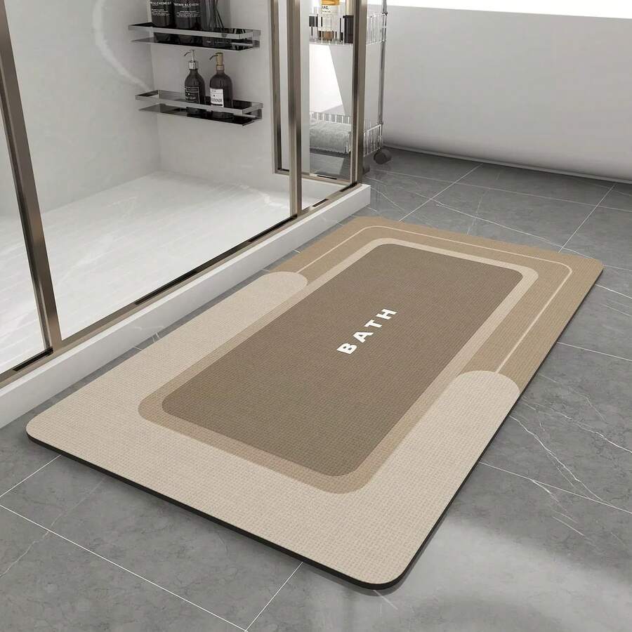 Silica Gel Bath Mat, Quick Dry Non-Slip Bathroom Mat, Super Absorbent Bathroom Carpet Mat, Instant Dry Bath Mat, Kitchen Sink Front Carpet, Shower Area