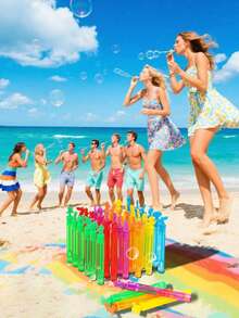 12/24/48/60pcs Mini Bubble Wands, Ocean Creature Shaped Bubble Bottles, Mini Test Tubes (Bubble Liquid Not Included), Party Entertainment Tool, Suitable For Creating Atmosphere At Weddings, Celebrations, Anniversaries, Parties, Birthday Gifts/Graduations/Enrollment Ceremonies. Interactive Bubble Blowing Toys For Children, For Kids - Multicolor - View 10