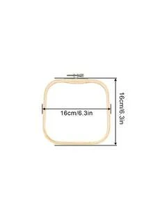 3 PiecesEmbroidery Ring, Square Bamboo Adjustable Frame, Square Embroidery Ring For Cross Stitch Craft Sewing, Small Embroidery Products Diy Embroidery Tools Diy Hand Embroidery Tool Kit, Suitable For Arts And Crafts, Convenient Sewing, Cross Stitch Products And Home Decoration - Multicolor - View 12