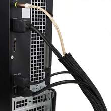 Cable Protector, Black Braided Sleeve, Car & Home Wire Management, Anti- & Wear-Resistant & Flame Retardant - Conduit - View 4