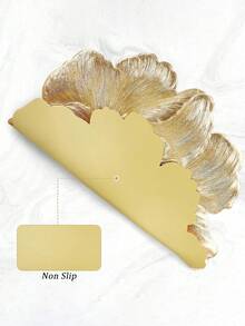 6 Peças Sousplats Redondos de Metal Dourado com Flor, Tamanho 15x15 Polegadas, Sousplats de Flor de Vinil Antiderrapante, Sousplats de Rosa Dourada de PVC, Laváveis e Fáceis de Limpar, À Prova d'Água e Antiderrapante, Adequados para Decoração de Mesa de Jantar em Festas de Casamento e Feriados, Sousplats Laváveis e À Prova d'Água para Decoração de Mesa de Cozinha Interna - Multicolorido - Visão 9