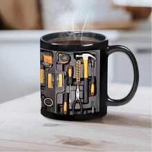 Funny Coffee Mug - Effect Printed Mug, Mechanic Toolbox Set,11oz 15oz Mug For Auto Mechanics, Unique Gifts For Birthdays, Holidays, Christmas, Perfect Coffee Cup - 黃色 - 查看 6