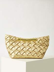 Fashionable & Elegant Women's Handbag, Suitable For Daily Use, Gatherings, Parties, Weddings, Vacations And Other Occasions - Gold - View 2