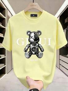 GucciS Modern Elegant And Timeless Classic USA-Shirt-LeeS/DiorSSNew Casual-Shirts Men And WomenUnisex Casual-Shirts - 淡黃色 - 查看 10