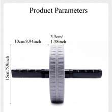 静音双轮健腹轮 - 核心力量训练器材，采用PP和不锈钢材质，适合家庭健身房和健身爱好者锻炼腹肌。 - 彩色 - 查看 6