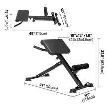 Roman Chair - Y-Form, Tragfähigkeit 113 kg (250 lbs) - 查看 11