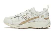 New Balance NB 878 Breathable Mesh Cushioning, Wear Resistant Low Top Kids' Running Shoes Ecru Kids' Creamy White - Off White - View 1