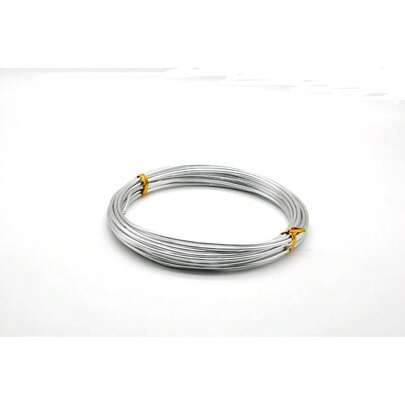 Aluminum Craft Wire 12 Gauge 2mm Silver Bendable Armature Wire For Doll Making And DIY Art Projects