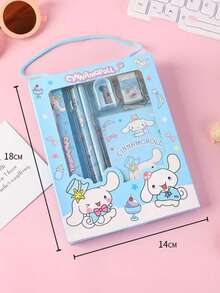 Bộ 6 món đồ dùng văn phòng phẩm hình mèo hoạt hình: Thước kẻ, gọt bút chì, tẩy, sổ tay, dụng cụ vẽ và văn phòng phẩm sáng tạo, bộ quà tặng văn phòng phẩm hình mèo con (Một số phụ kiện có thể được chọn ngẫu nhiên) - 1 cái - Xem 11