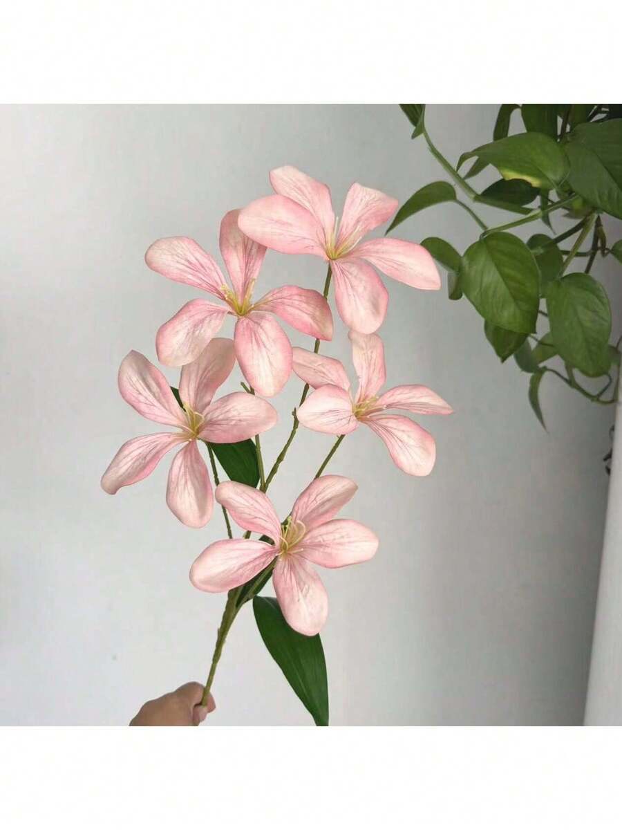 Artificial Purple Phalaenopsis Wall Hanging Floral Decor, Suitable For Wedding Bride Centerpiece, Floral Party And Home/Office Decoration - Dusty Pink - View 1