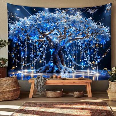 1pc Space View Decorative Wall Cloth Ultimate Room Transformation Unique Design Background Image Artistic Home Decor Hanging Cloth Wall Art Scenic Galaxy Inspiration Interior Style Aesthetic Update Tapestry