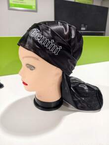 1 chiếc mũ trùm đầu trẻ em, in 12 chòm sao, chất liệu lụa mềm mại, thoáng khí, kiểu mũ cướp biển thời trang, phù hợp cho cả nam và nữ, thoải mái khi đội. - màu đen - Xem 9