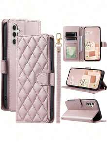 AWQUER Wallet Flip Cover Phone Case With Card Slots, Compatible With Samsung Galaxy 17E, 17 Air, 16E, 16, 15, 14, 13, 12 Mini, 11 Pro, X, XS Max, XR, 8, 7, 6 Plus, SE 2020/2022; 9A, 9, 8, 7 Pro XL, 8A, 7A, 6A; A3, A3X, A98, A38, A79, A78, A58, A18, A60 4G/5G; Xperia 10/5. PU Leather Phone Case. - 玫瑰金 - 查看 9