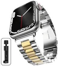 1条男女通用商务金属表带,兼容 Series Ultra3/2、SE 11、10、9、8、7、6、5、4、3、2、1,尺寸:42mm、38mm、40mm、41mm、44mm、45mm、46mm、49mm,时尚智能手表替换表带,外观高雅,气质出众,是馈赠佳品。 - 彩色 - 查看 20