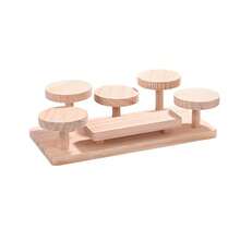 Wooden Storage Shelf, Suitable For Study Or Bedroom, With Wooden Tabletop For Small Decor, Balcony Plant Rack And Cosmetics & Decoration Storage Shelves, Multi-Functional And Practical - Multicolor - View 6