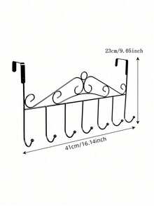 Wall-Mounted Over-The-Door Coat Rack With Multiple Hooks And Towel Storage Space - Space-Saving Modern Design, Easy To Install, Can Hang Heavy Coats, Jackets, Dresses, Bedding - Over-The-Door Rack, Ideal For Entryway, Bedroom, Bathroom Storage - Multi-Functional Over-The-Door Storage Solution, Practical Hooks, Wall Hooks, Door Hooks, Wall Hooks, Bathroom Towel Hooks - Multicolor - View 6