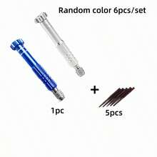 1 Set Precision Screwdriver Bits, Including 5 Different Sizes Of Metal Heads, Compact Design And Durable Structure. Specially Suitable For Repairing Glasses, Phones, Watches And Electronic Products. - A - View 5