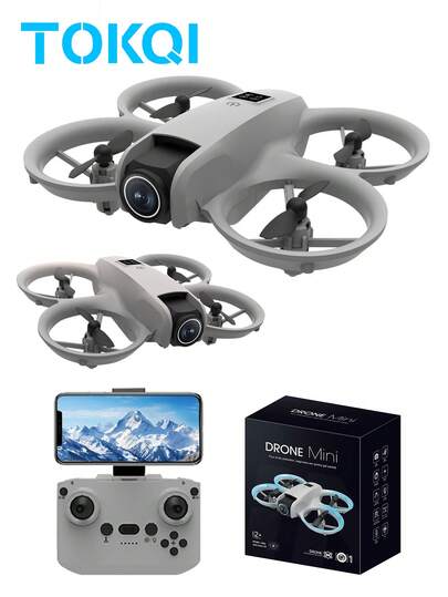 TOKQI Dron Dwi Kamera, Dilengkapi Dengan Algoritma Platform Pemprosesan Imej Pintar Baharu Untuk Pembiakan Warna Yang Lebih Baik, Pengalihan Satu Kekunci, Pengelakan Halangan Pintar, Flip 360°, Kelajuan Boleh Laras, Penerbangan Titik Arah, Hadiah Sempurna Untuk Halloween, Krismas Dan Cuti-cuti Lain