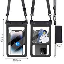 1 buah Kantong Ponsel Tahan Air, Kantong Ponsel Mengapung Kapasitas Besar, Casing Ponsel Tahan Air dengan Tali, Tas Kering Penting untuk Pantai dan Kapal Pesiar, Cocok untuk Pantai, Berenang, Arung Jeram, Berperahu, dan Aktivitas Air Lainnya - MultiWarna - View 4