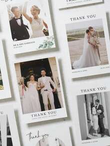 1/5/10 tấm thiệp cảm ơn đám cưới tùy chỉnh có ảnh, thiệp cảm ơn gấp cá nhân hóa, thiệp cảm ơn đám cưới hiện đại. - A - Xem 7