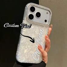 Ốp lưng điện thoại 17 Pro Max 17 inch, thiết kế đơn giản, đính đá lấp lánh, trong suốt, có thể tùy chỉnh tên, chống sốc. - Nhiều màu - Xem 1