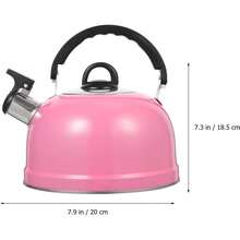 2026 Hot Fashion Pink Stainless Steel Whistling Tea Kettle Stovetop, Fast Boiling Hot Pot With Whistle Spout & Ergonomic Grip Handle, Home Kitchen & Condo, Suitable Daily Household, Outdoor And Leisure Activities & Seasonal Gifts - 1 - View 4