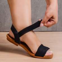 ALLEAN Flat Sandal With Elastic - CANELADOO PRETOOO 2 - Ver 3